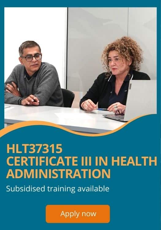 HLT37315 Certificate III in Health Administration